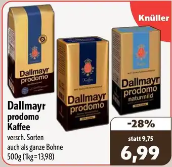 Aktiv Irma Dallmayr prodomo Kaffee Angebot