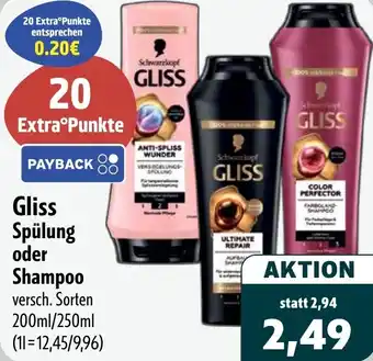 Aktiv Irma Gliss Spülung oder Shampoo Angebot