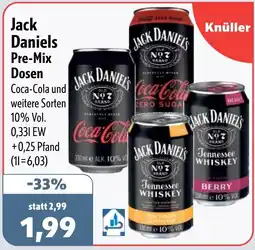 Aktiv Irma Jack Daniels Pre-Mix Dosen Angebot