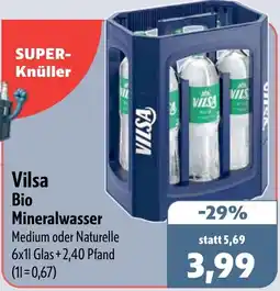 Aktiv Irma Vilsa Bio Mineralwasser Angebot