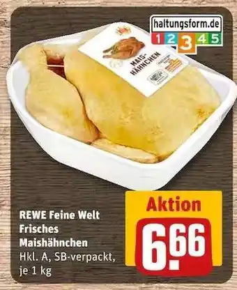 REWE REWE Feine Welt Frisches Maishähnchen Angebot
