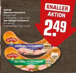 REWE Gutfried Hähnchen-Fleischwurst oder Geflügel-Fleischwurst Angebot