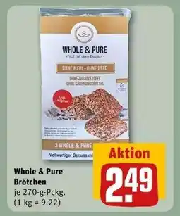 REWE Whole & Pure Brötchen Angebot