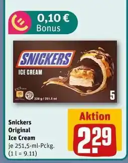 REWE Snickers Original Ice Cream Angebot