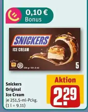 REWE Snickers Original Ice Cream Angebot
