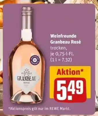 REWE Weinfreunde Granbeau Rosé Angebot