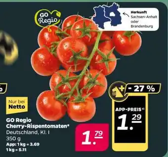NETTO GO Regio Cherry-Rispentomaten Angebot