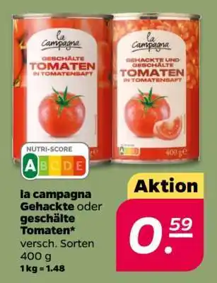 NETTO la campagna Gehackte oder geschälte Tomaten Angebot