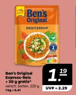 NETTO Ben’s Original Express-Reis + 30 g gratis Angebot