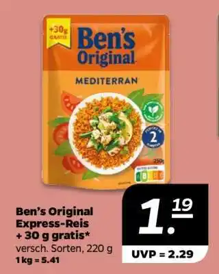 NETTO Ben’s Original Express-Reis + 30 g gratis Angebot