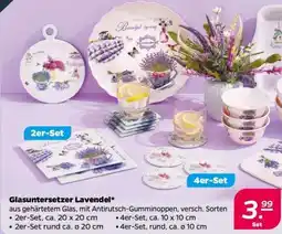 NETTO Glasuntersetzer Lavendel Angebot