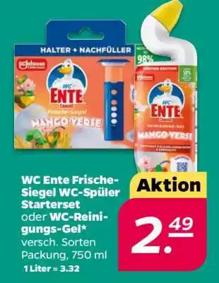 NETTO WC Ente Frische-Siegel WC-Spüler Starterset oder WC-Reinigungs-Gel Angebot