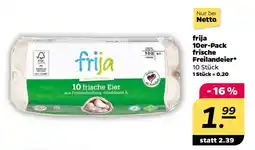 NETTO frija 10er-Pack frische Freilandeier Angebot