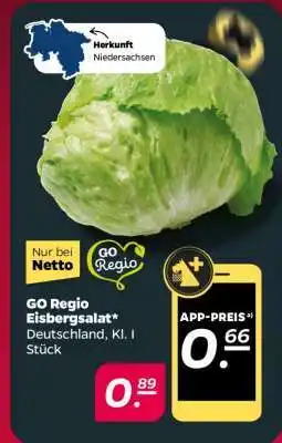 NETTO GO Regio Eisbergsalat Angebot