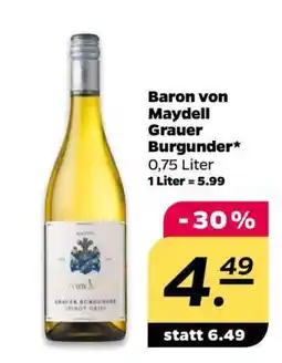 NETTO Baron von Maydell Grauer Burgunder Angebot