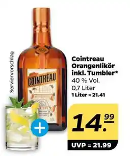 NETTO Cointreau Orangenlikör inkl. Tumbler Angebot