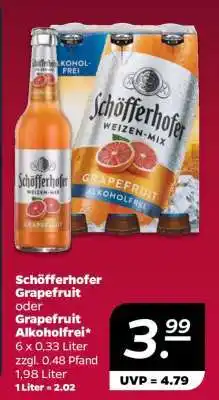 NETTO Schöfferhofer Grapefruit oder Grapefruit alkoholfrei Angebot