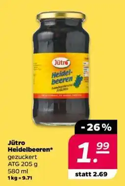 NETTO Jütro Heidelbeeren Angebot