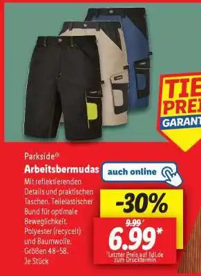 Lidl Arbeitsbermudas Angebot