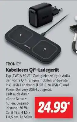 Lidl TRONIC Kabelloses Qi -Ladegerät Angebot
