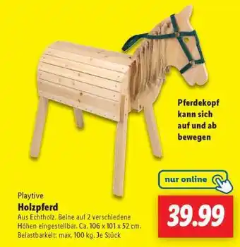 Lidl Holzpferd Angebot