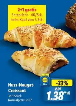 Lidl Nuss-Nougat-Croissant Angebot
