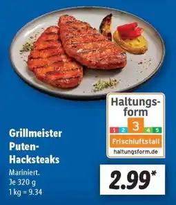 Lidl Grillmeister Puten- Hacksteaks Angebot