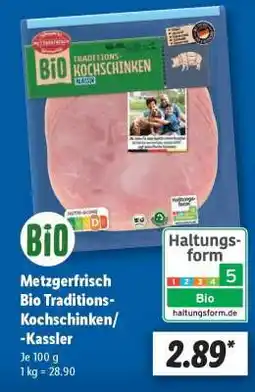 Lidl Metzgerfrisch Bio Traditions-Kochschinken/-Kassler Angebot