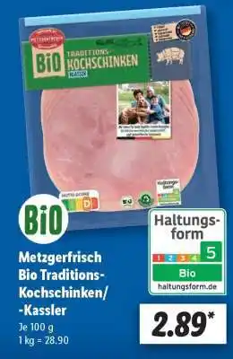 Lidl Metzgerfrisch Bio Traditions-Kochschinken/-Kassler Angebot