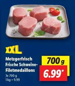 Lidl Metzgerfrisch Frische Schweine-Filetmedaillons Angebot