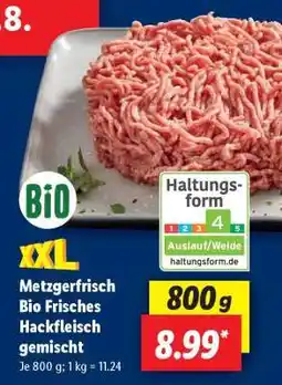 Lidl Metzgerfrisch Bio Frisches Hackfleisch, gemischt Angebot