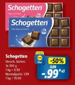 Lidl Schogetten Angebot