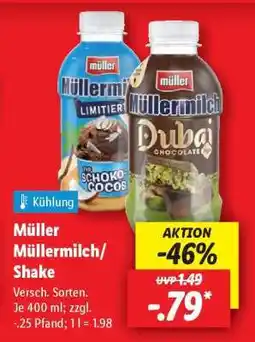 Lidl Müller Müllermilch/Shake Angebot