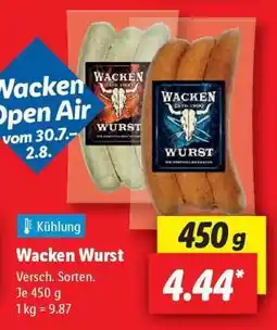 Lidl Wacken Wurst Angebot