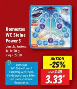 Lidl DOMESTOS WC-Steine Power 5 Angebot