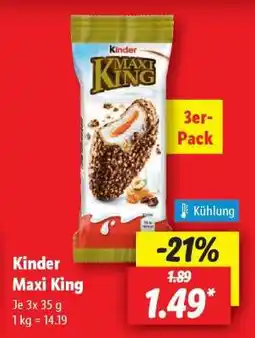 Lidl Kinder Maxi King Angebot