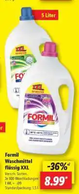 Lidl Formil Waschmittel flüssig XXL Angebot