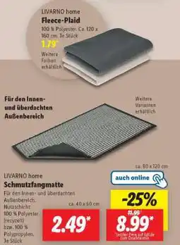 Lidl LIVARNO home Schmutzfangmatte Angebot