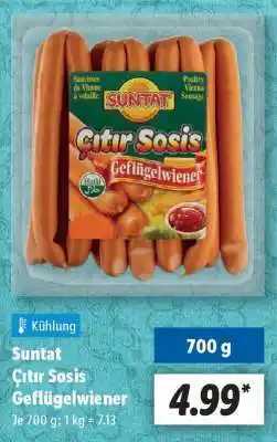 Lidl Suntat Çıtır Sosis Geflügelwiener Angebot