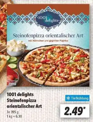 Lidl 1001 delights Steinofenpizza orientalischer Art Angebot
