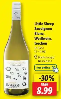 Lidl Little Sheep Sauvignon Blanc, Weißwein, trocken Angebot
