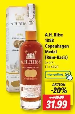 Lidl A.H. Riise 1888 Copenhagen Medal (Rum-Basis) Angebot