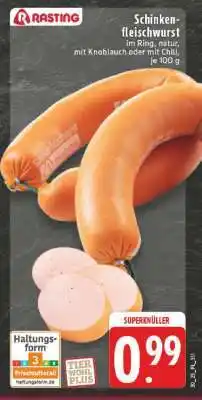 Edeka Schinkenfleischwurst Angebot