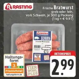 Edeka Rasting Frische Bratwurst Angebot