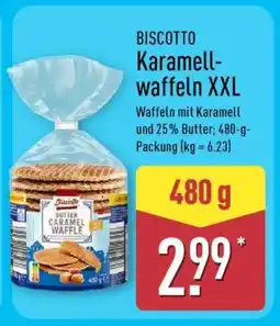 Aldi Nord BISCOTTO Karamellwaffeln XXL Angebot