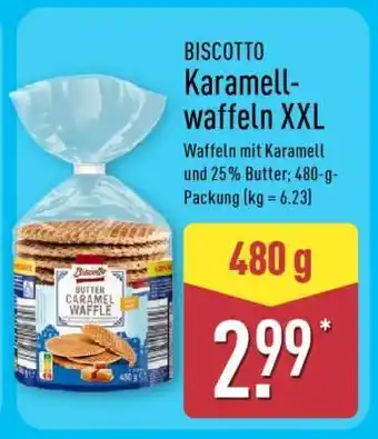 Aldi Nord BISCOTTO Karamellwaffeln XXL Angebot