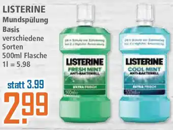 Klaas und Kock LISTERINE Mundspülung Basis Angebot