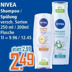 Klaas und Kock NIVEA Shampoo / Spülung Angebot