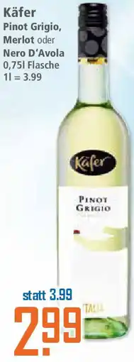 Klaas und Kock Käfer Pinot Grigio, Merlot oder Nero D'Avola Angebot
