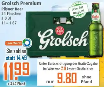Klaas und Kock Grolsch Premium Pilsner Beer Angebot